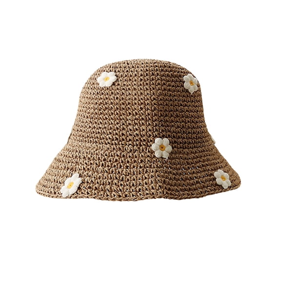 Hats Wide Brim Sun Hats For Women UV Protection Female Summer Beach Beach Block Big Head Around Korean Version Breathable Small Brimmed Fisherman Brown