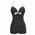 thumbnail image 4 of One Piece Swimsuit Women's 1 Piece Wave Dot Suit Conservative Women's Beach Plus Plus Hot Spring Swimsuit for Women Womens One-Piece Swimsuits, 4 of 4