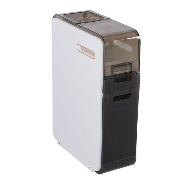 Narrow Slim Cabinet with Rolling Wheels, Bathroom Floor Storage Cabinet, Vertical Storage Unit, Movable Slim Tower, Slim Toilet Storage Cabinet for Home Bathroom Living Room
