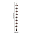 thumbnail image 3 of Pinecone Umbrella Rain Chain Metal Garden Wind Chime Outdoor Decor for Patio Rainwater Collection to Create a Peaceful Atmosphere(Gold,A), 3 of 6