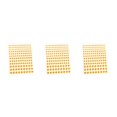 thumbnail image 2 of Wweixi Eye Face Gems Rhinestone Stickers Beads No Glue Eyebrow Rainbow Makeup Jewelry Accessory DIY Decorations Wedding Yellow 3Set, 2 of 6