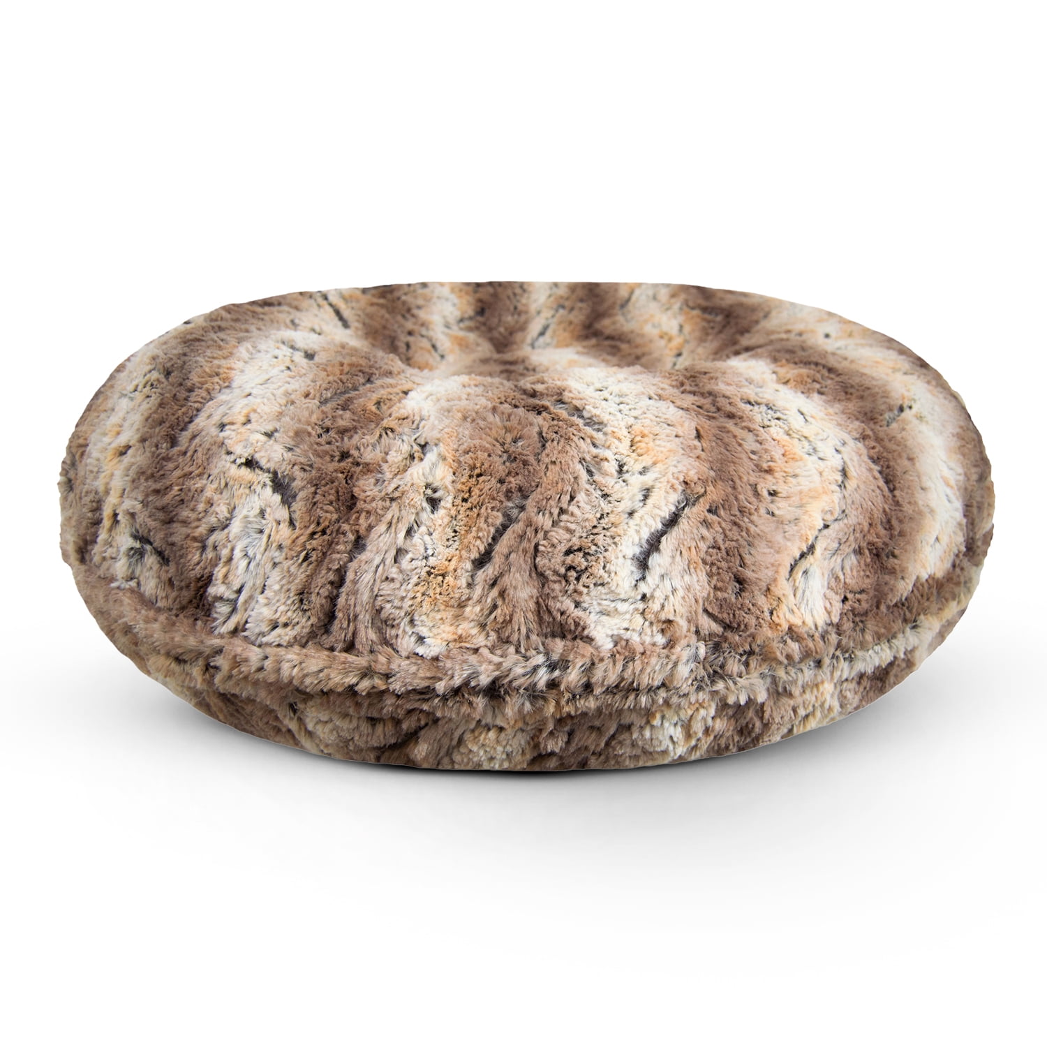 Bessie and Barnie Signature Simba Shag Extra Plush Faux Fur Bagel Pet/ Dog Bed