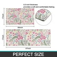 thumbnail image 7 of Pioneer Flower Floral Print Pattern Kitchen Rugs Sets Of 2,Anti Fatigue Kitchen Mat Rugs Non Slip Washable,Decorative Kitchen Floor Mats for Kitchen,Sink,Laundry,17"x30"+17"x47", 7 of 7