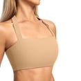 thumbnail image 2 of SHENGYUAN Push Up Sports Bra Women'S Bras Solid Color Halter Neck Yoga Running Shockproof Innerwear Fitness Brown,S, 2 of 7