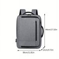 thumbnail image 2 of Large Capacity Computer Bag Business Double Back Portable Dual-purpose School Bag Commuter Backpack Multi-layer Backpack, 2 of 5