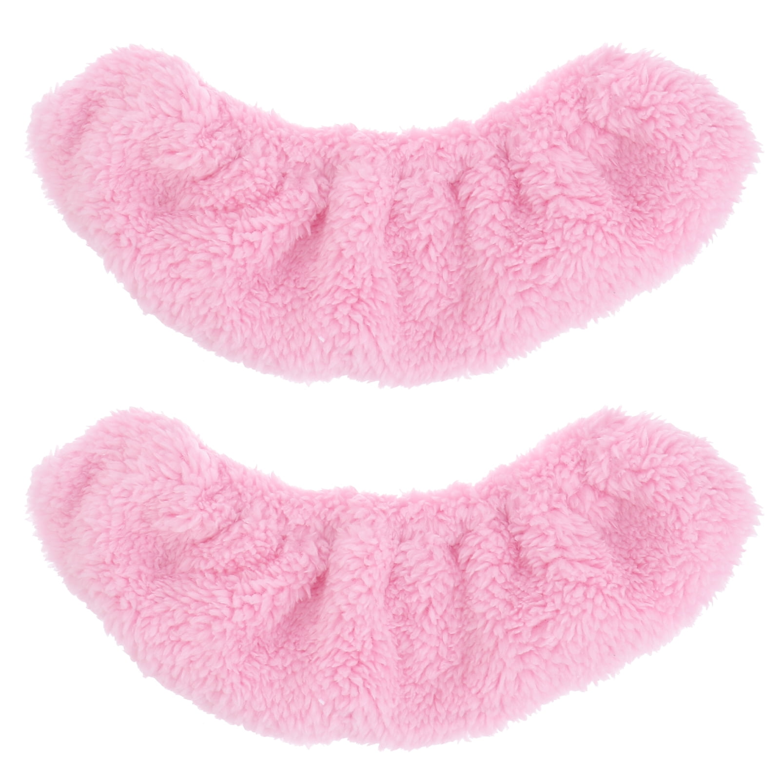 Elastic Skating Cover Skate Cover Plush Ice Skating Hockey Skates Cover (Pink M)