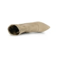thumbnail image 4 of BLISSFUL STEP Bottines à Talons Aiguilles Pointus pour Femmes Beige 6, 4 of 7