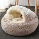 thumbnail image 2 of Suave felpa cama para mascotas perrera invierno cálido perro cachorro dormir cojín (café S) Likrtyny Mascotas, 2 of 9