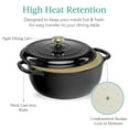 thumbnail image 6 of Best Choice Products 7.5 Quart Enamel Cast-Iron Dutch Oven, Heavy-Duty Cookware w/ Dual Handles, Lid - Black Licorice, 6 of 8