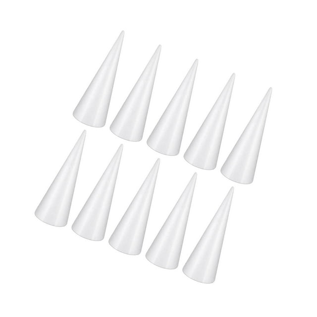 Decodeary Handmade Colored Painting DIY Hand Styrofoam Material Crafts for All 2.75-9.84 inch White 7.87 Inch 1Set