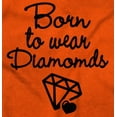 thumbnail image 2 of Born To Wear Diamonds Cute Cursive Youth T Shirt Tee Girls Infant Toddler Brisco Brands 4T, 2 of 5
