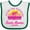 White and Green, variant on Inktastic Summer Enjoy the Sunshine Santa Monica California in Pink Boys or Girls Baby Bib
