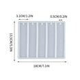 thumbnail image 2 of PEONAVET Silicone Mold DIY Blank Long Bar Shape Bookmark Mould, 2 of 2