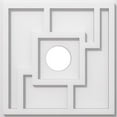 thumbnail image 1 of Ekena Millwork CMP14KX-03000 14 in. OD x 3 in. ID Square Knox Architectural Grade PVC Contemporary Ceiling Medallion, 1 of 1