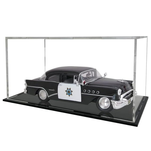 Caja de Acrílico Exhibición Vitrina Transparente Display de Acrilico Exhibidor para Colecciones de Autos a Escala 1:14 a 1:18 (32x16x16cm)