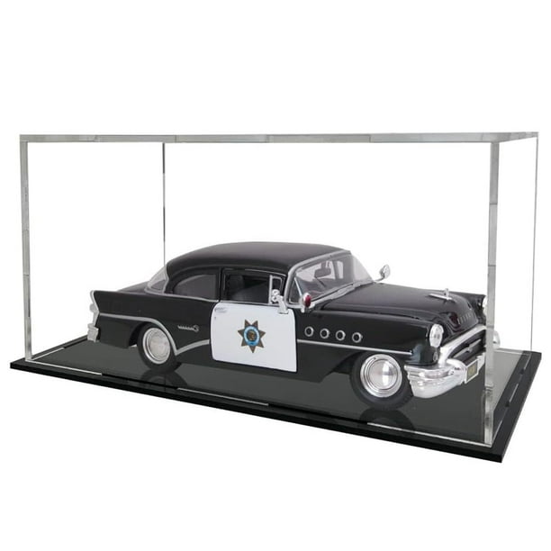 Caja de Acrílico Exhibición Vitrina Transparente Display de Acrilico Exhibidor para Colecciones de Autos a Escala 1:14 a 1:18 (32x16x16cm)