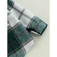 thumbnail image 6 of Bagilaanoe Toddler Baby Boy Girl Flannel Shirts Plaid Long Sleeve Single-Breasted Shacket Jacket 4T 5T 6T Kids Fall Casual Outwear, 6 of 9