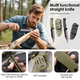thumbnail image 5 of Fixed Blade Outdoor Knife Made from a Single Piece of AUS-8 Steel with Sheaths for Outdoor Activities and Camping, Gifts for Men(Green), 5 of 5