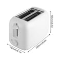 thumbnail image 3 of Peggybyg Automatic 2 Slices Toaster Pop Up Electric Bread Makers 650W for Bread Waffles, 3 of 9