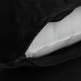 thumbnail image 3 of Cheer Collection Set of 2 Hollow Fiber Filled Couch Pillows, 26" x 26" - Black, 3 of 4