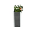 thumbnail image 3 of Vita Urbana 16"x59"x33" Vinyl Large Parklette Planter, Slate Gray, VT17613, 3 of 11