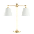 thumbnail image 4 of JONATHAN Y Ruth 31" 2-Light Contemporary Farmhouse Adjustable Metal Library LED Table Lamp, Gold Painting, JYL3074A, 4 of 8