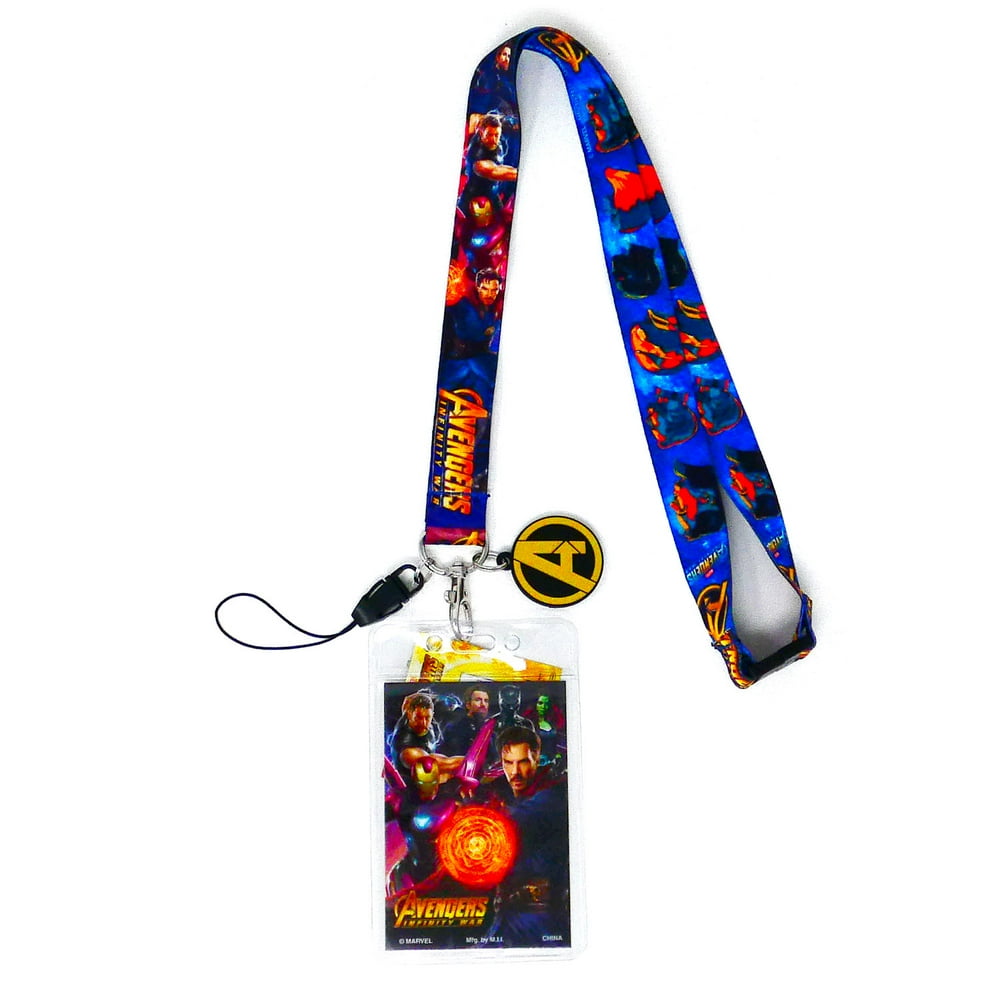 Marvel Comics Avengers Lanyard With Soft Touch Dangle - Walmart.com ...