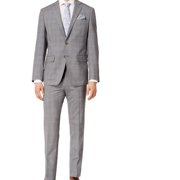 Tallia Mens Orange Two Button Formal Suit, Grey, 40 Short / 33W x UnfinishedL