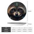 thumbnail image 2 of Gaeub Tribal Style Raccoon Print Ceramic Plate,Dinner Plates,Bone China Decorative Plates with Display Stand,Art Ceramic Ornaments for Wall Hanging Decoration-8in, 2 of 6