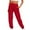 Red, variant on Edvintorg Workout Sports Pants for Women Casual Trousers Sweatpants High Waist Drawstring Long Pants with Pockets Women's Pants