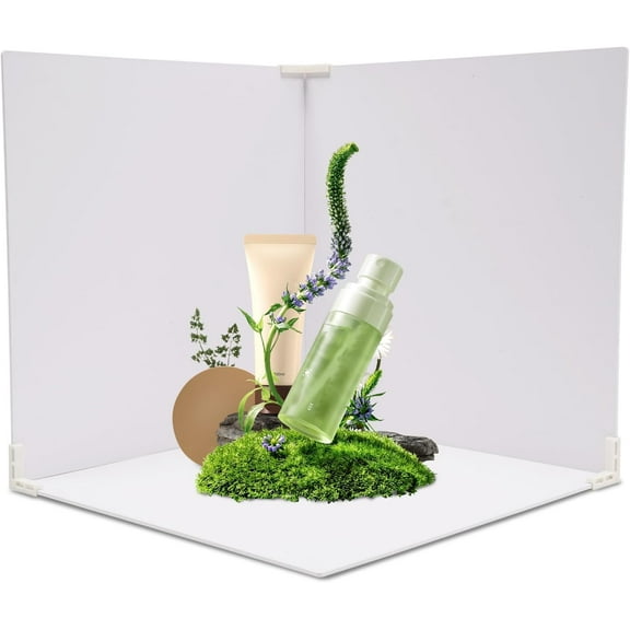 3PCS 24x24in Double Sided Shooting Backdrop Photography Background Boards, 2 Patterns Table Top Photo Backdrops for Photography Photo Backdrop Kit for Small Product Photography (White/Marbled)