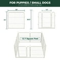 thumbnail image 3 of FXW Rollick Unleashed Dog Playpen for Indoor, Yard, RV Camping, 24 inch 16 Panels for Small and Puppy Dogs, White│Patented, 3 of 6