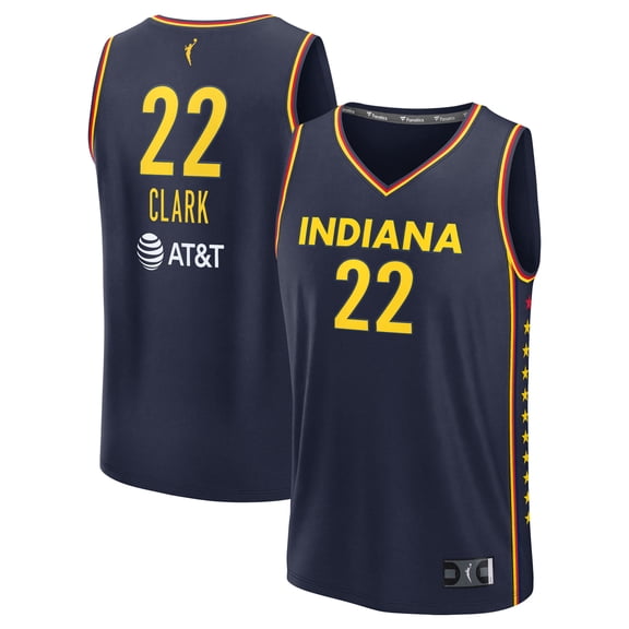 Unisex Fanatics Caitlin Clark Navy Indiana Fever Explorer Edition Fast Break Replica Jersey