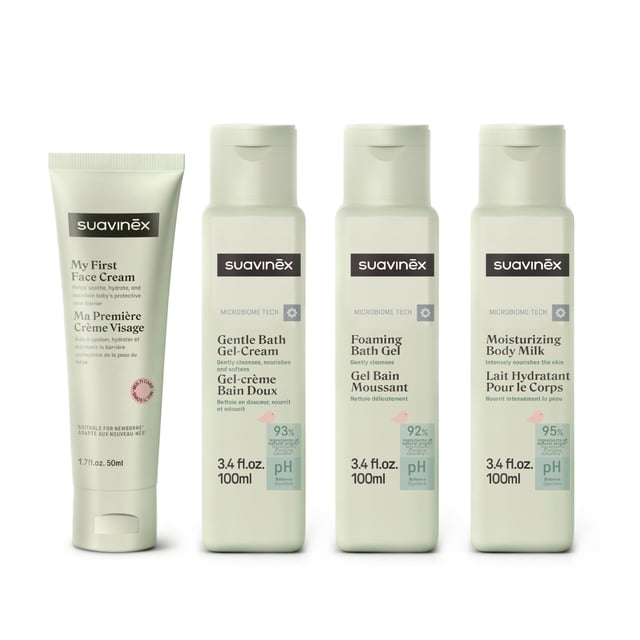 Kit de cuidado para la piel del bebé Suavinex 4 piezas 50 ml 100 ml