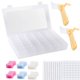 thumbnail image 1 of Caja organizadora de hilo dental para bordar Epell con enrollador de bobinas y 120 bobinas, 1 of 7
