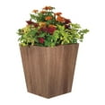 thumbnail image 3 of Suncast Farmington 16" Square x 18" H Brown Resin Planter, 3 of 3
