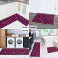 thumbnail image 5 of Purple Christmas Star Pattern Kitchen Rugs Sets Of 2,Anti Fatigue Kitchen Mat Rugs Non Slip Washable,Decorative Kitchen Floor Mats for Kitchen,Sink,Laundry,17"x30"+17"x47", 5 of 7
