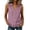 #059-Pink, variant on Womens Sleeveless Button Down Shirts Solid Color V Neck Turndown Collared Linen Blouses for Casual Work