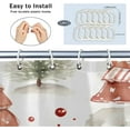 thumbnail image 4 of Christmas Trees Funny Decor Shower Curtain for Bathroom Shower Curtain Set with 12 Hooks Waterproof Fabric Bath Curtain for Bathtub Restroom Decor, 72 X 72 in, 4 of 6