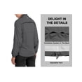 thumbnail image 3 of Little Donkey Andy Women Lightweight Running Jacket 2 Pieces Set, Full Zip Track Sports Suits for Cycling, UV Protection (Gray XS), 3 of 7