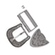 thumbnail image 4 of Vintage Style Handmade Carving Alloy Waist Belt Buckle Set for Collar Saddle Accessories25mm Inner Diamter, 4 of 5