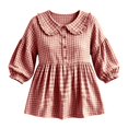 thumbnail image 5 of Ndbuld Longsleeve Tops Women Long-Sleeve Collar Button Pullover Top,Red,M, 5 of 5