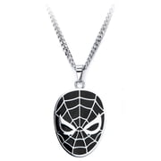Marvel Spiderman Face Steel Pendant with Chain