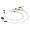 thumbnail image 1 of Peahefy Front Panel Expansion 2 Ports USB 2.0 Plug And Play With Slot Plate Bracket Panel Cable Adapter,Internal USB Header,Front Panel Adapter, 1 of 8