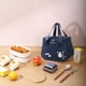 thumbnail image 5 of Bolsa de almuerzo aislante de gran capacidad - Bolsa impermeable de comida con tecnología de frío y calor - 27x18x20,5cm - Fibra de poliéster - Azul, gris, rosa, azul marino, beige, 5 of 6