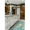 thumbnail image 2 of Arsene Distressed Medallion Rug, Capri Blue/Golden, 2ft - 7in x 8ft, Runner, 2 of 7