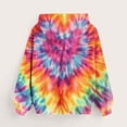 thumbnail image 4 of Piuwrlz Winter Hoodies for Kids Girls Boys Printed Hood Sweatshirts Pocket Long Sleeved Round Neck Tie Dyeing Hoodie Pullover Yellow Size 9 Years, 4 of 6