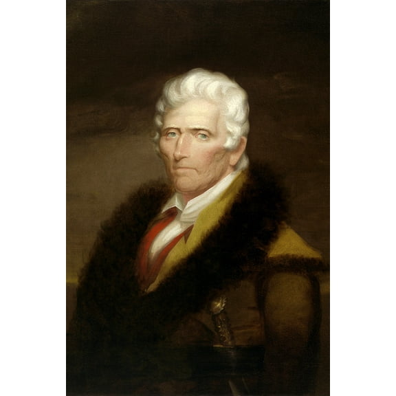 24x36 gallery poster, Daniel Boone, 1820 painting by Chester Harding