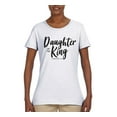 thumbnail image 2 of Wild Bobby Daughter Of The King 2 Corinthians 6:18 Inspirational/Christian Women Graphic Tee, White, XX-Large, 2 of 5