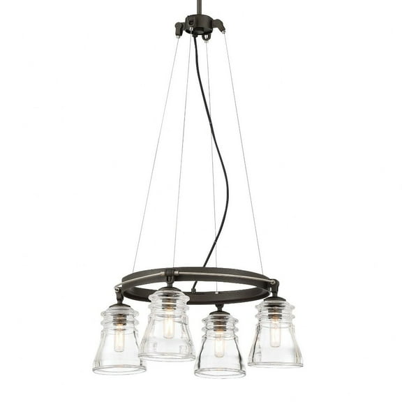 2737-709-Minka Lavery-Graham Avenue - 4 Light Chandelier-20 Inches Tall and 20 Inches Wide     -Traditional Installation